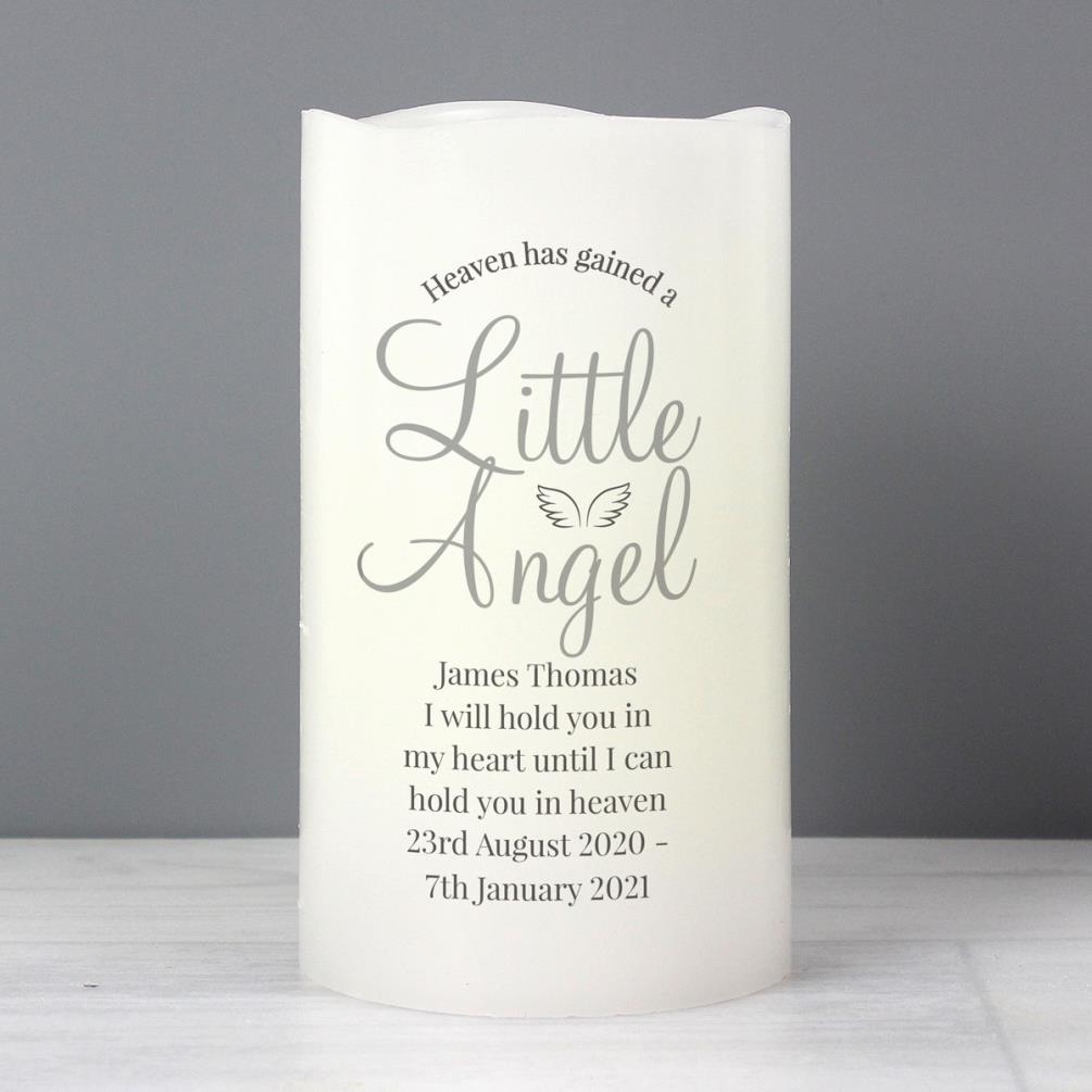 Personalised Little Angel LED Candle Extra Image 3
